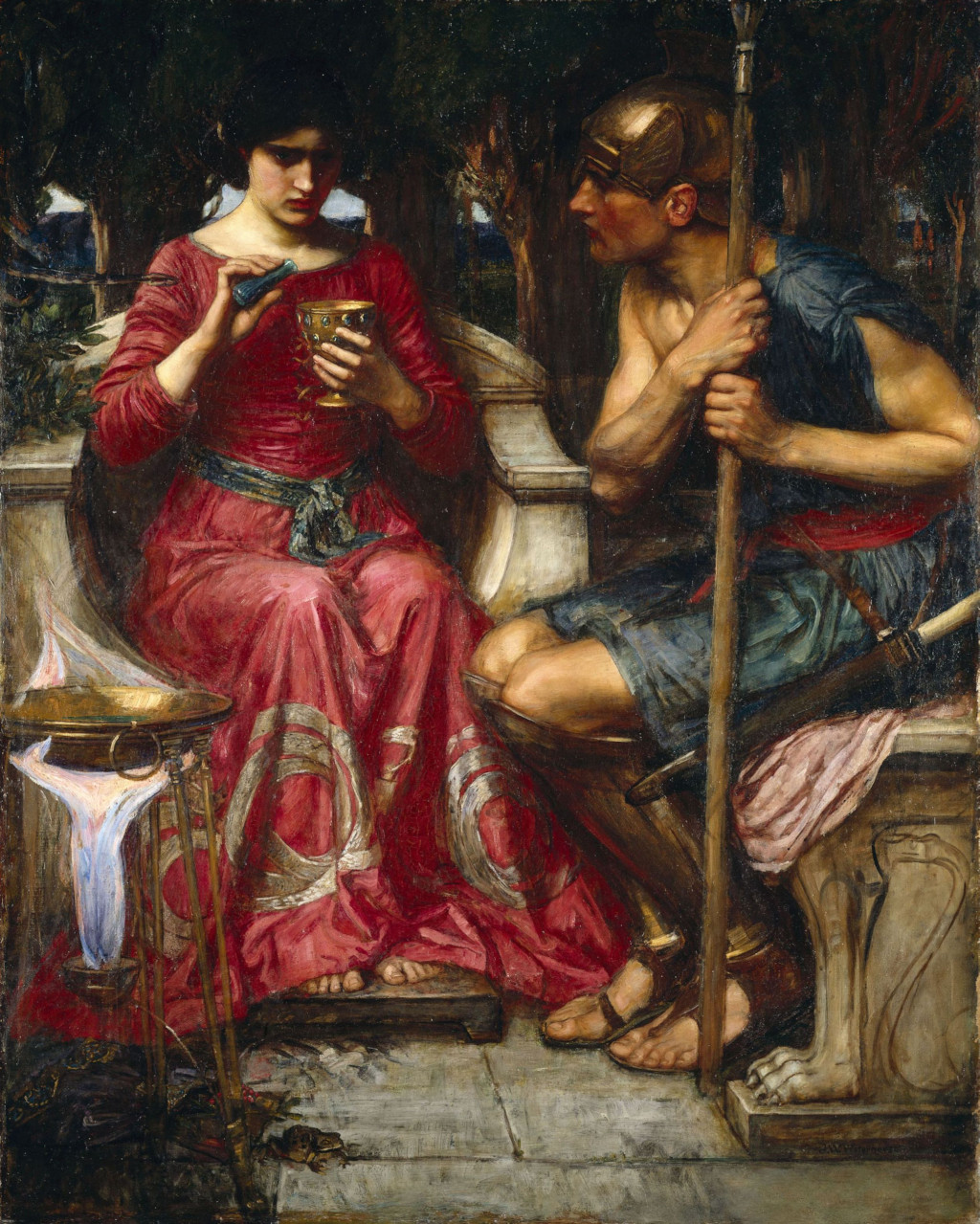 Jason and Medea in Detail John William Waterhouse